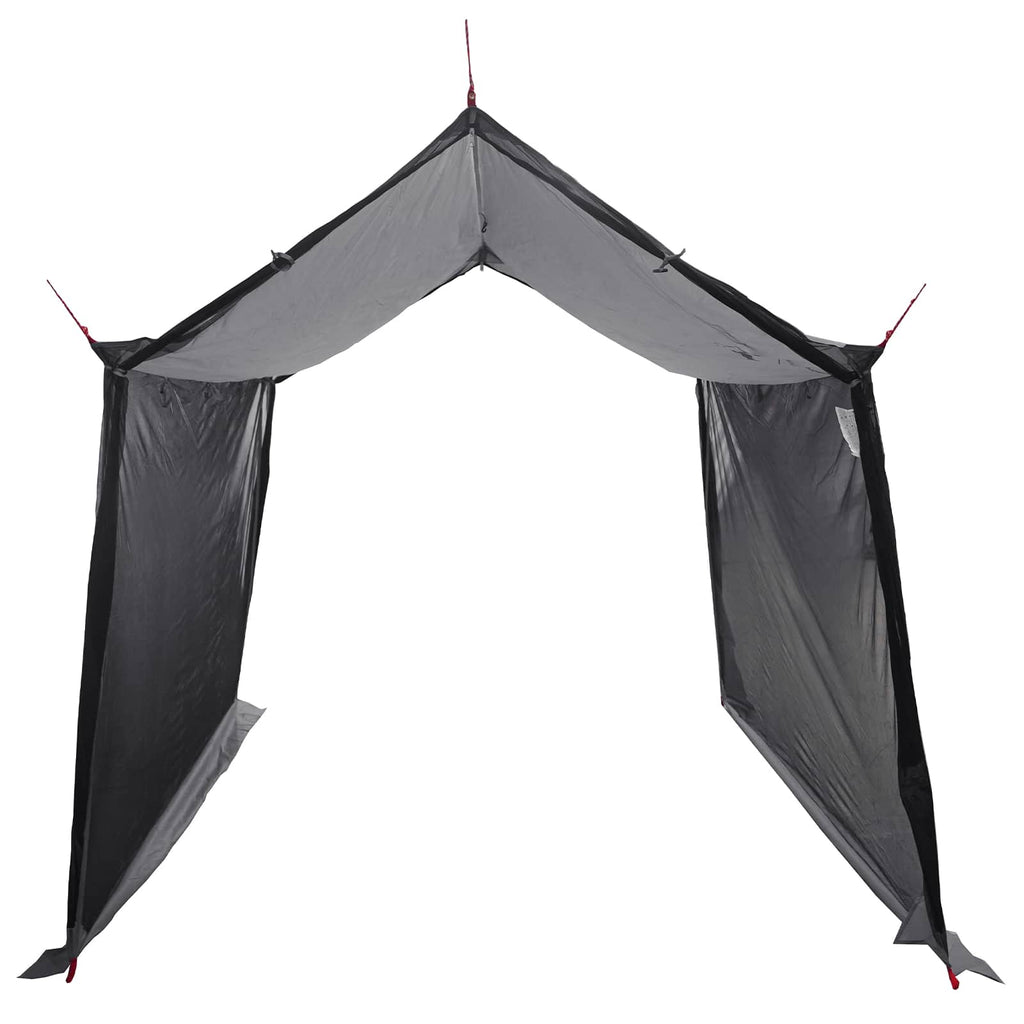 Camping-Tarp mit Netzwänden Grau und Orange 270 x 210 x 210 cm