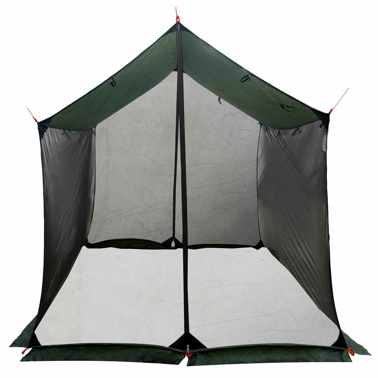 Camping-Tarp mit Netzwänden Olivegrün 270 x 210 x 210 cm