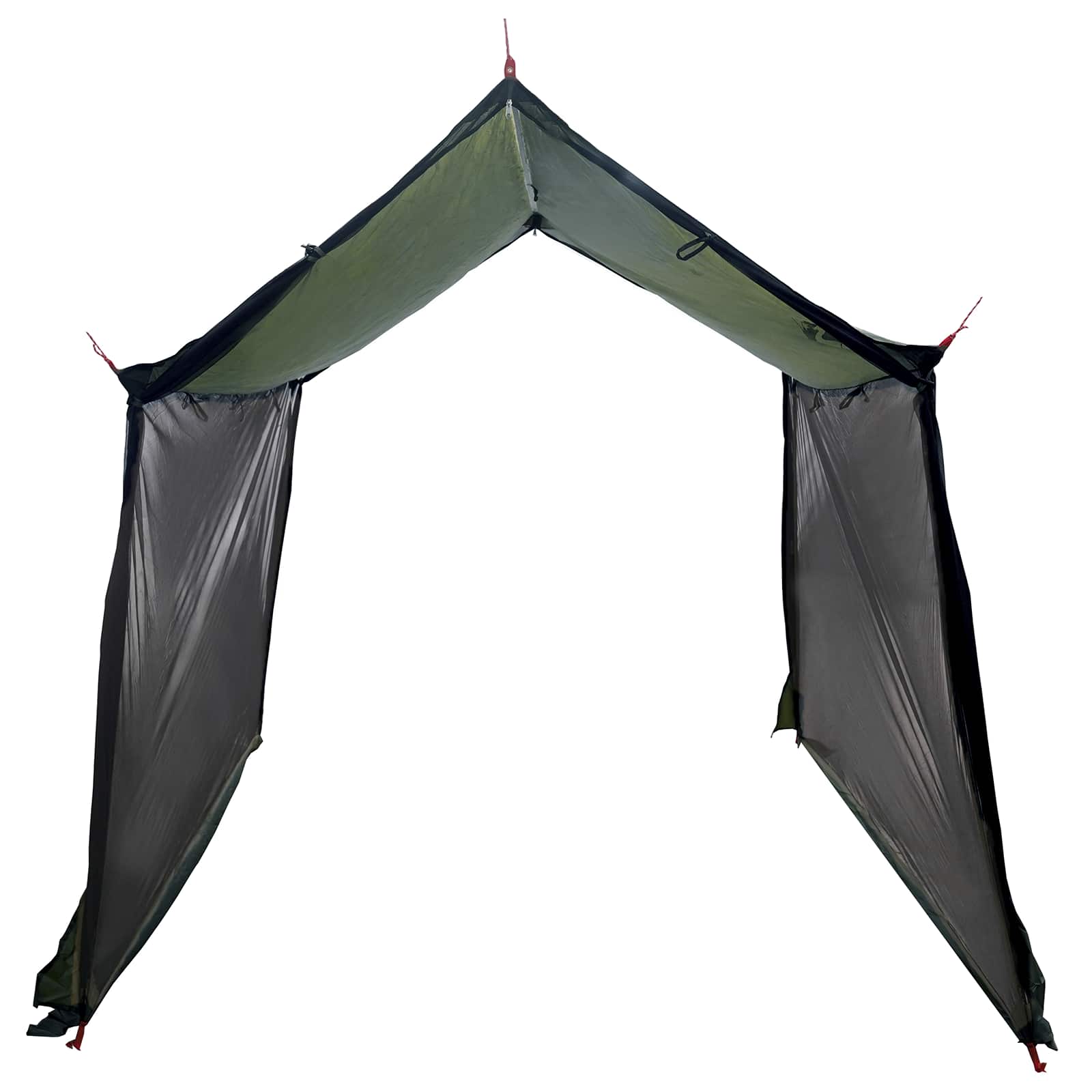 Camping-Tarp mit Netzwänden Olivegrün 270 x 210 x 210 cm