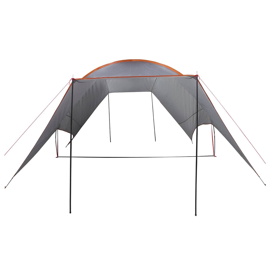 Camping Tarp Wasserfest Grau und Orange 550 x 400 x 230 cm