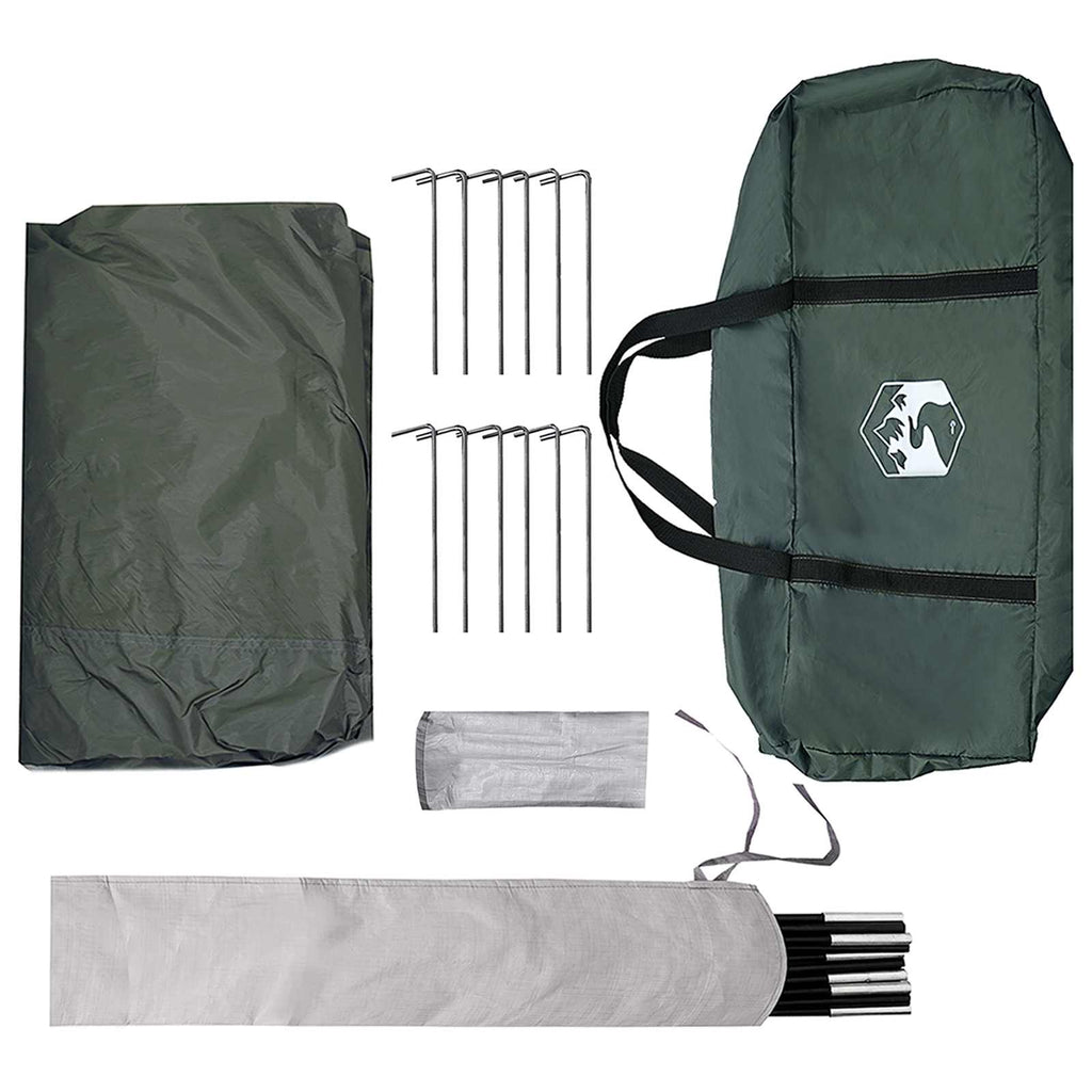 Camping Tarp Wasserfest Olivegrün 695 x 580 x 200 cm