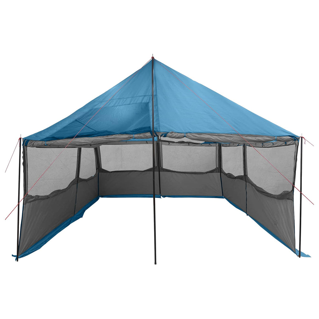 Familienzelt Blau 450 x 400 x 265 cm Polyester und Stahl