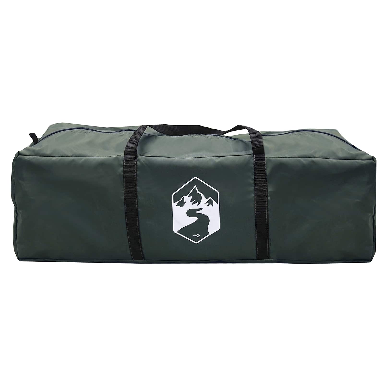 Familienzelt Armeegrün 450 x 400 x 265 cm Polyester und Stahl