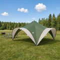 Party-Zelt mit Dach Grün 500 x 500 x 350 cm Polyester und Stahl