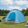 Campingzelt mit Dach mit Luftentlüftung Blau 190 x 140 x 105 cm