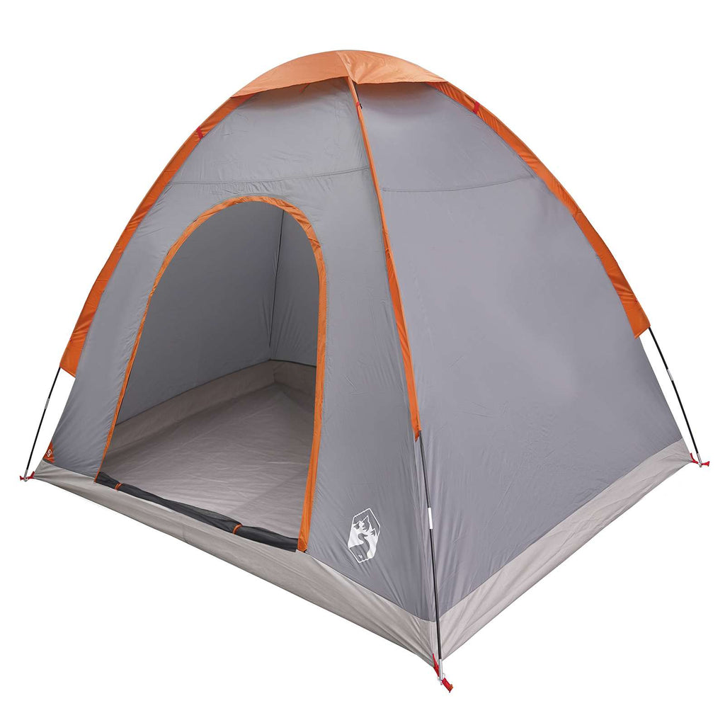 Campingzelt mit Dach Grau und Orange 190 x 140 x 105 cm