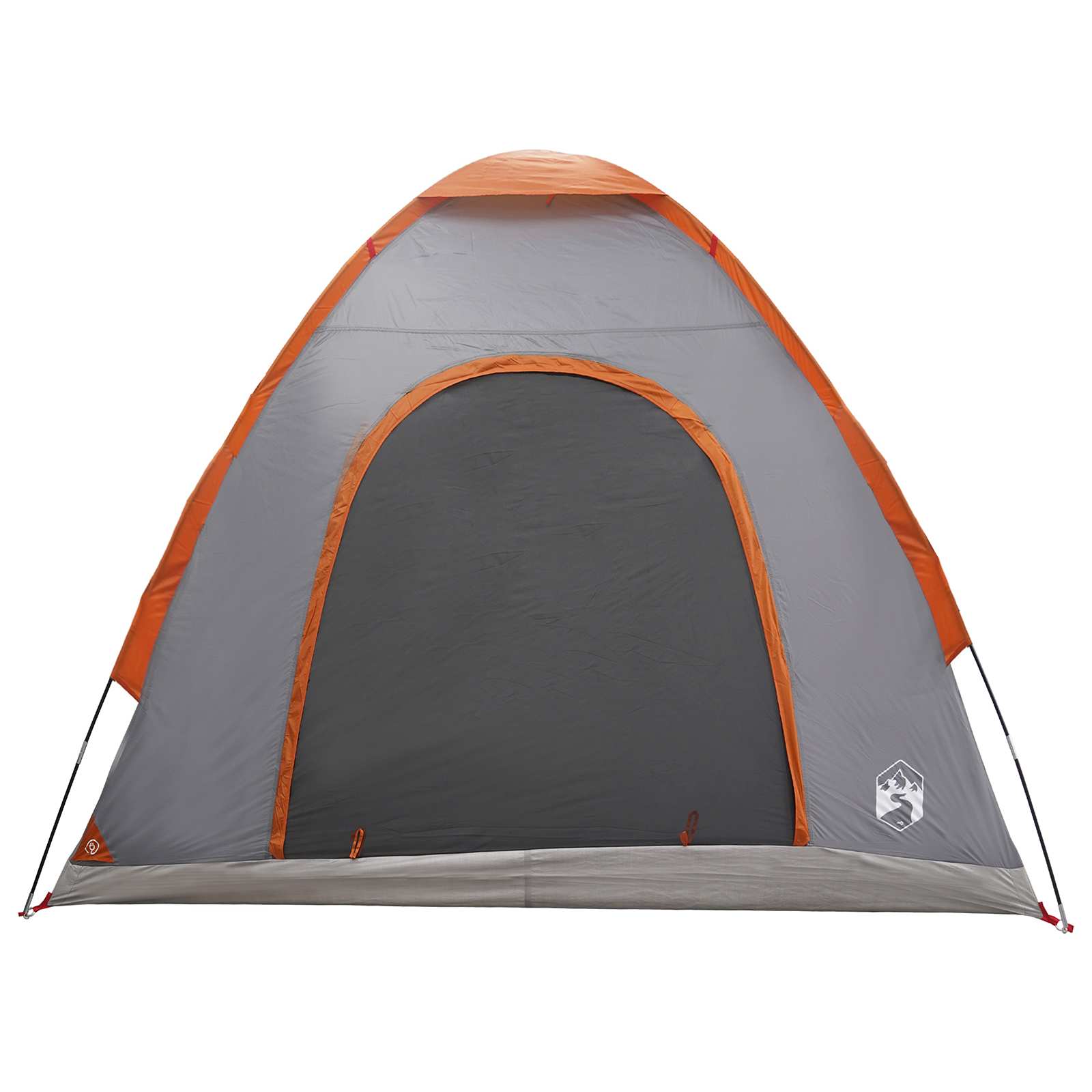 Campingzelt mit Dach Grau und Orange 190 x 140 x 105 cm