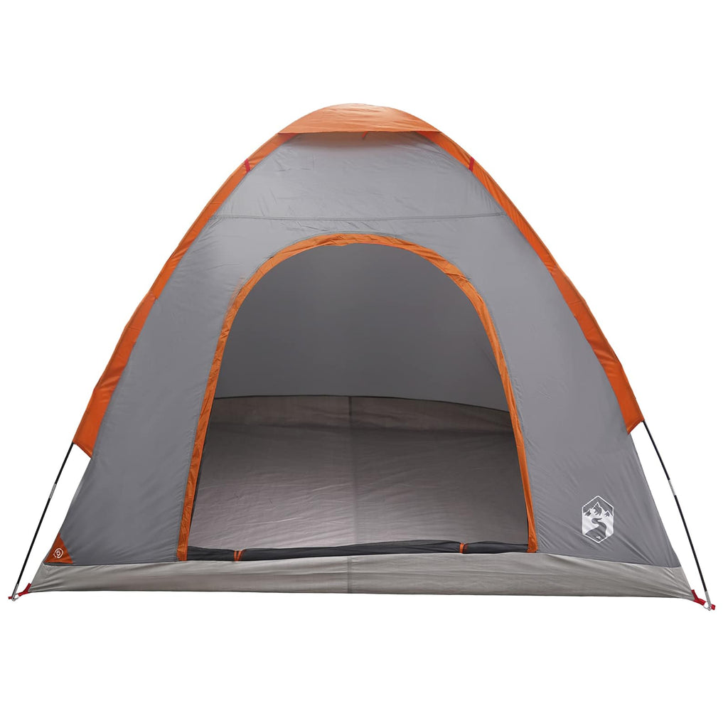 Campingzelt mit Dach Grau und Orange 190 x 140 x 105 cm