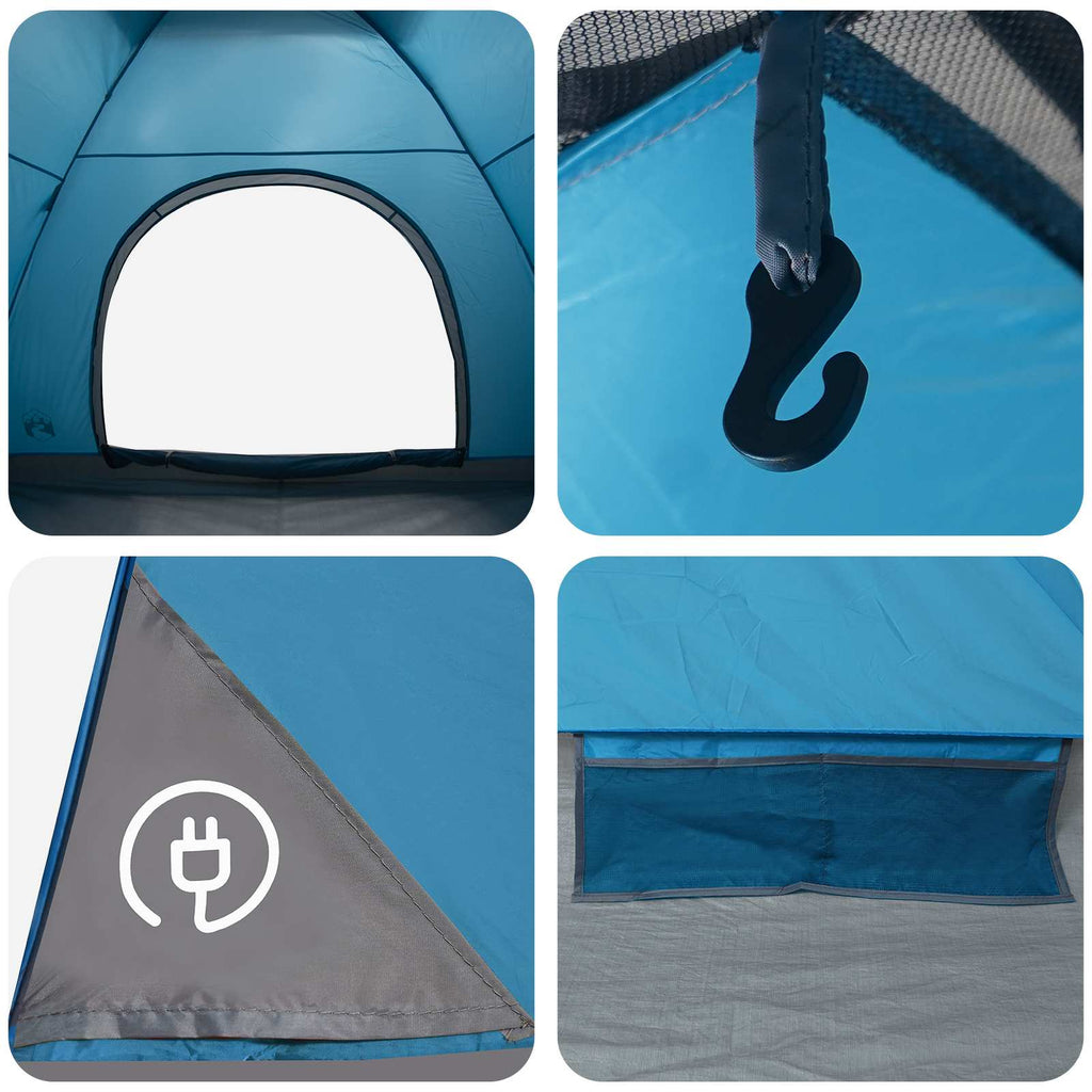 Campingzelt mit Dach mit Luftentlüftung Blau 275 x 215 x 125 cm