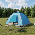 Campingzelt mit Dach mit Luftentlüftung Blau 275 x 215 x 125 cm