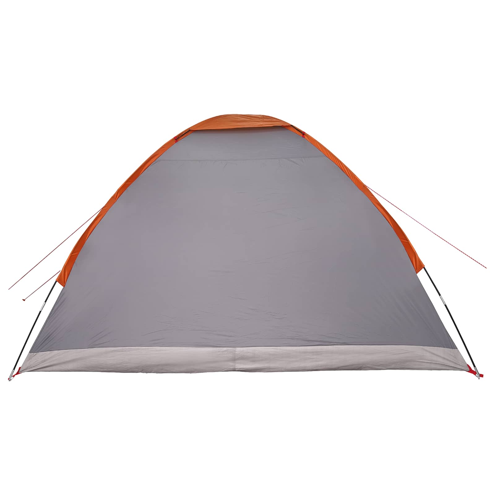 Campingzelt mit Dach Grau und Orange 275 x 215 x 125 cm