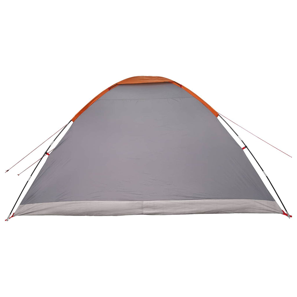 Campingzelt mit Dach Grau und Orange 335 x 275 x 180 cm
