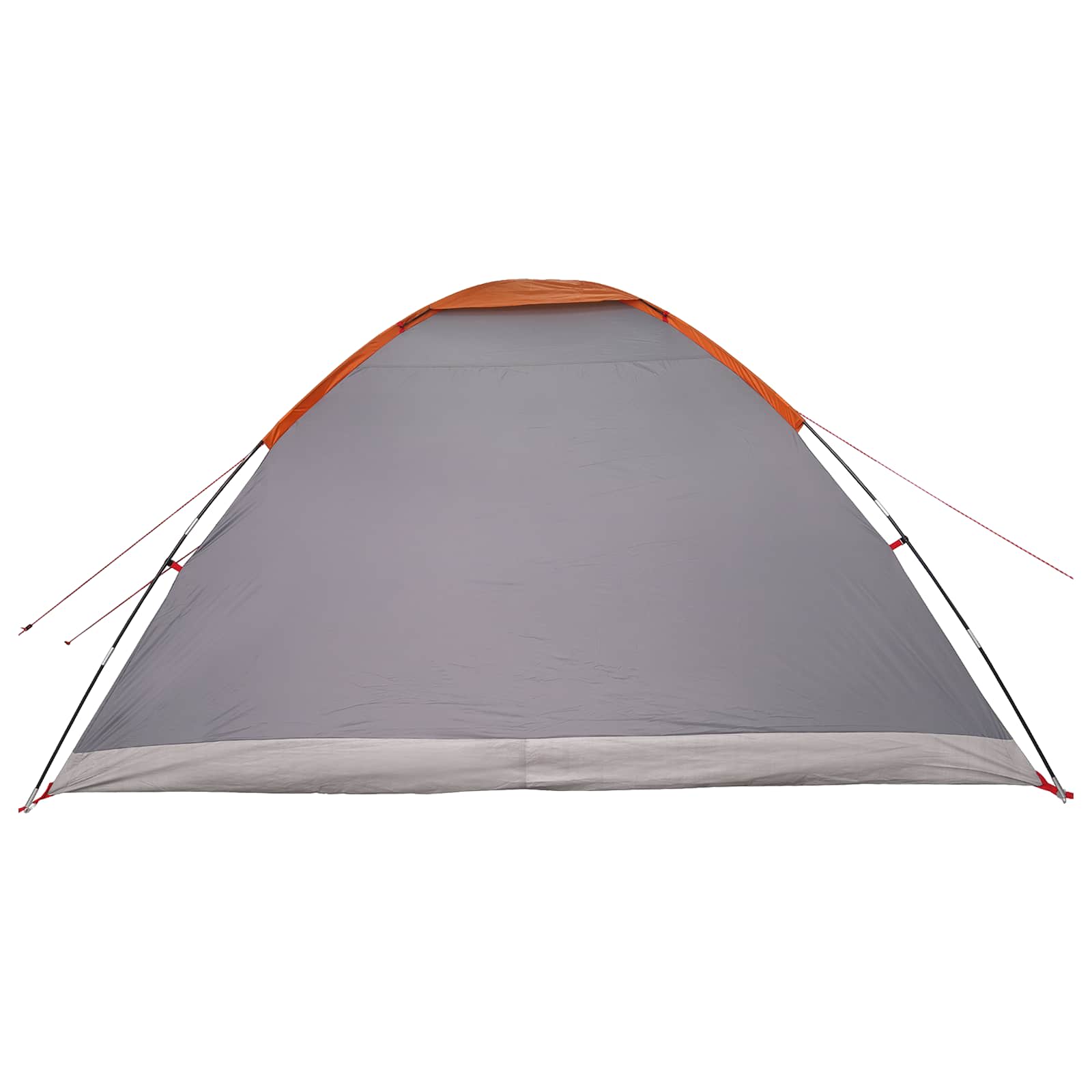 Campingzelt mit Dach Grau und Orange 335 x 275 x 180 cm