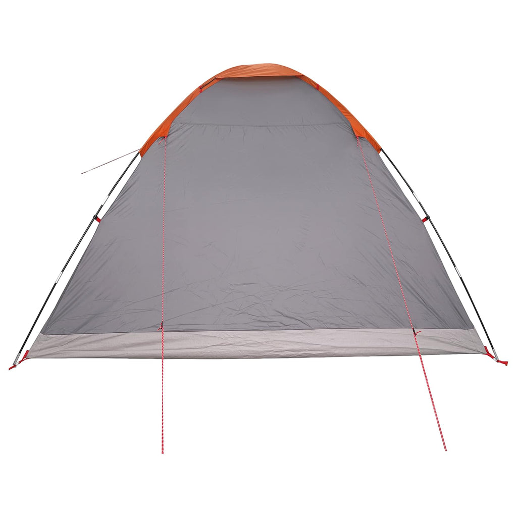 Campingzelt mit Dach Grau und Orange 335 x 275 x 180 cm