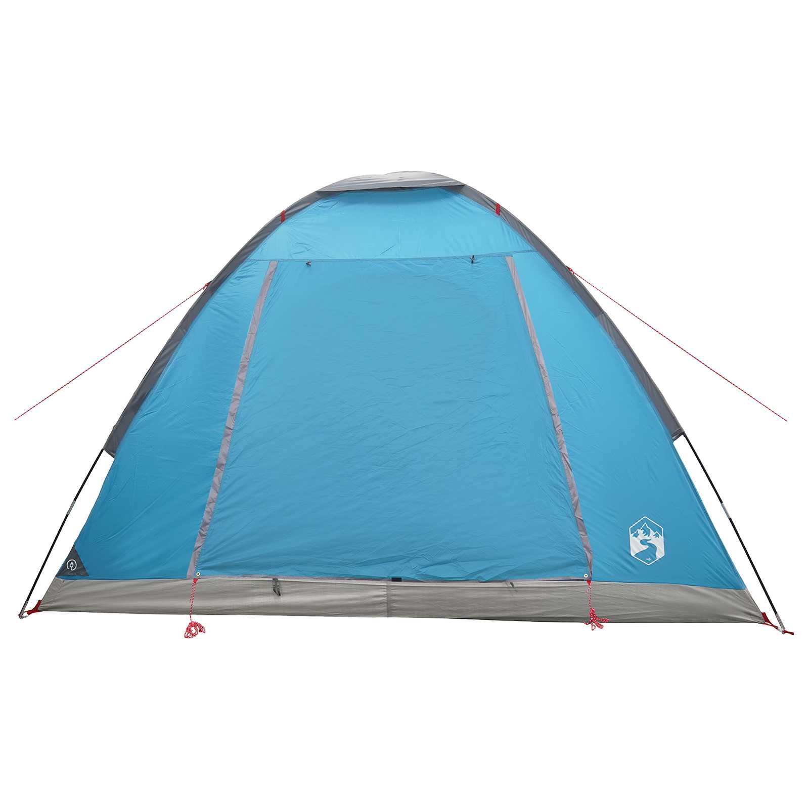Campingzelt mit Dach Blau 4-Personen Polyester und Stahl