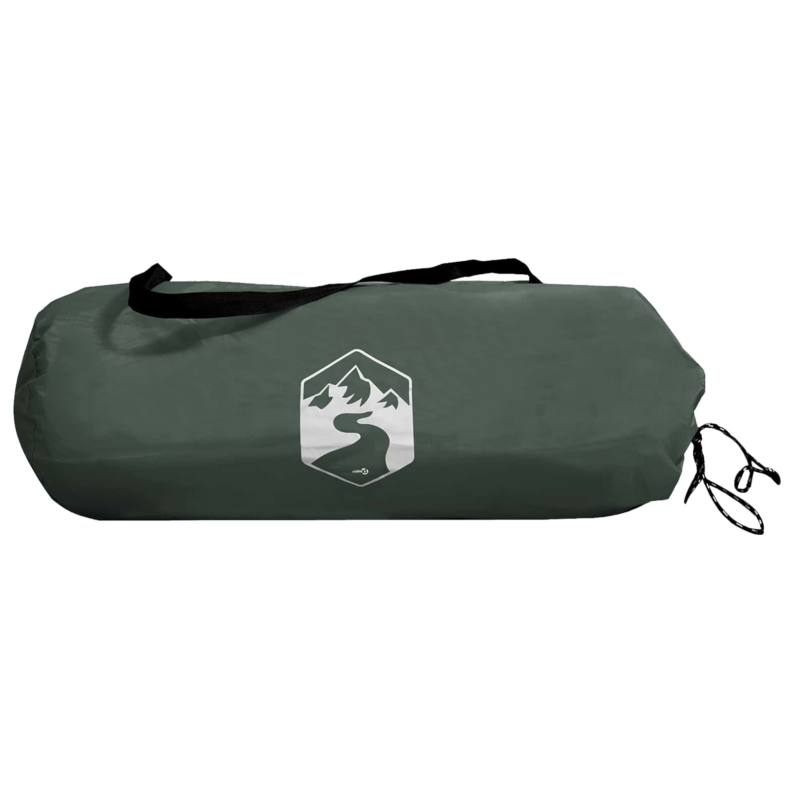 Campingzelt Olivegrün 275 x 215 x 125 cm Polyester und Stahl