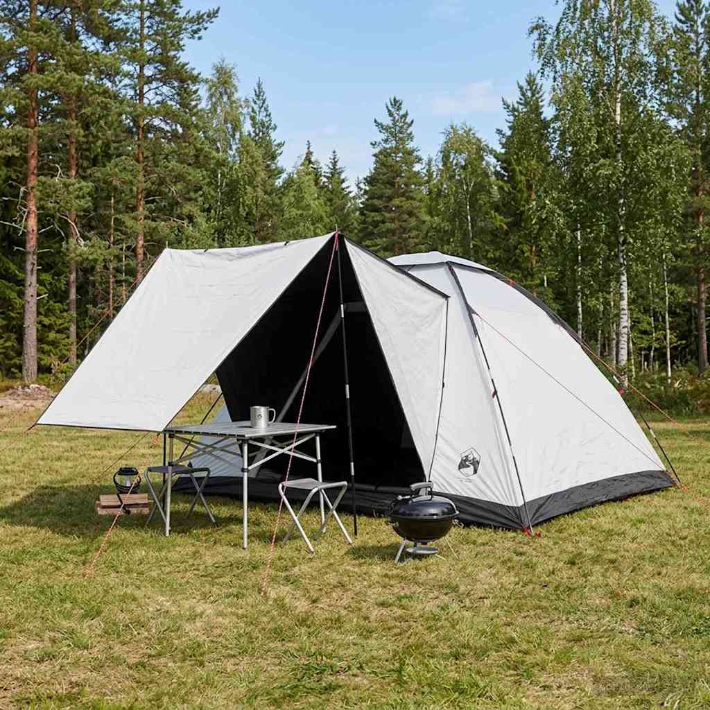 Campingzelt mit Dach Weiß Blackout 335 x 275 x 180 cm