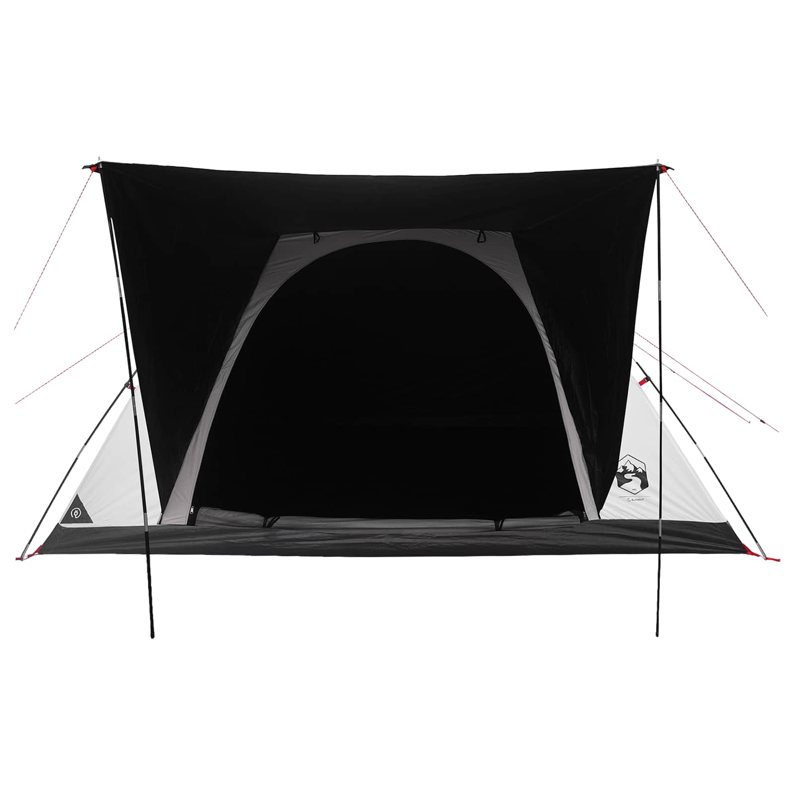 Campingzelt mit Dach Weiß Blackout 335 x 275 x 180 cm