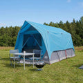 Tunnelzelt mit Dach Blau 8-Personen Polyester und Stahl