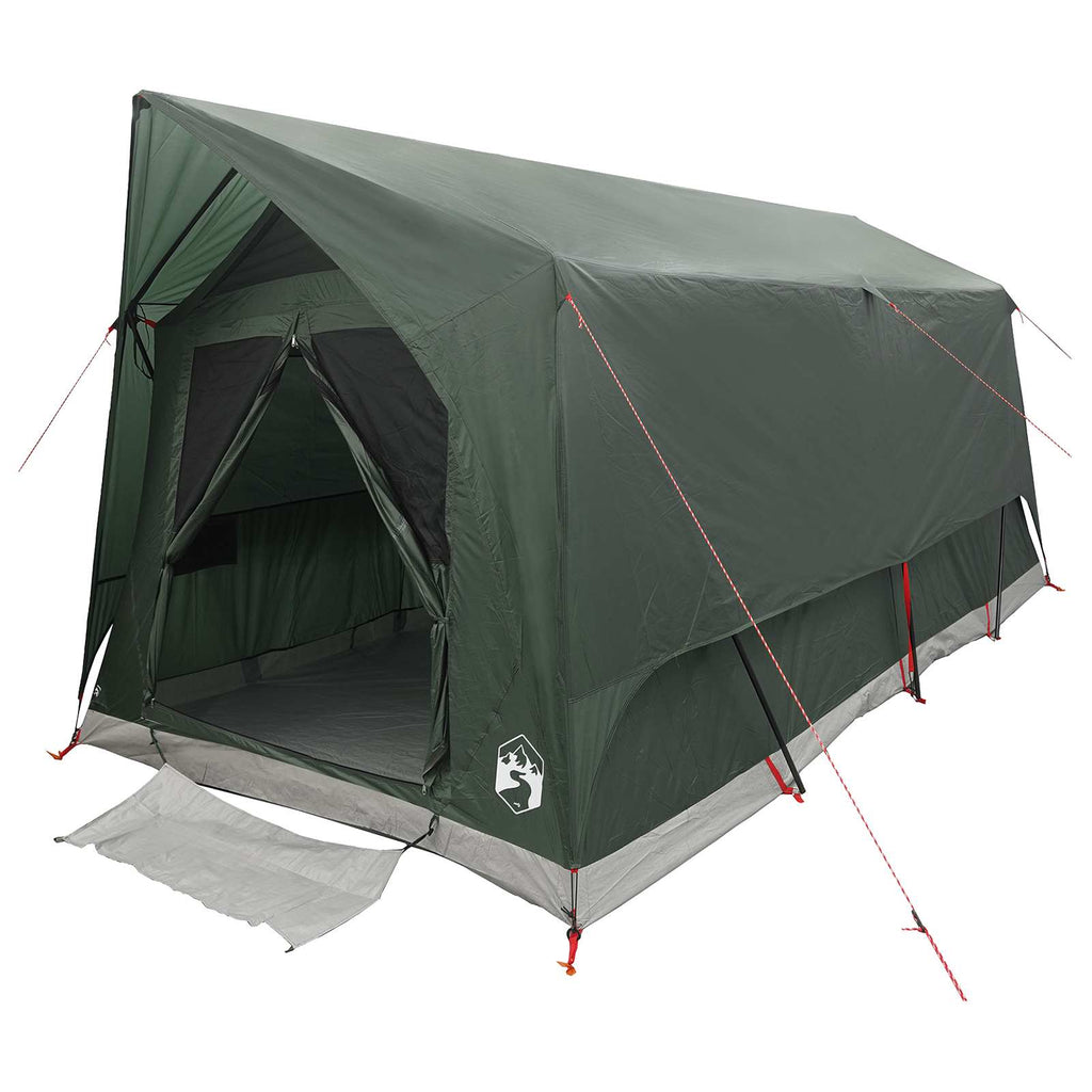 Tunnelzelt mit Dach Armeegrün 8-Personen Polyester und Stahl
