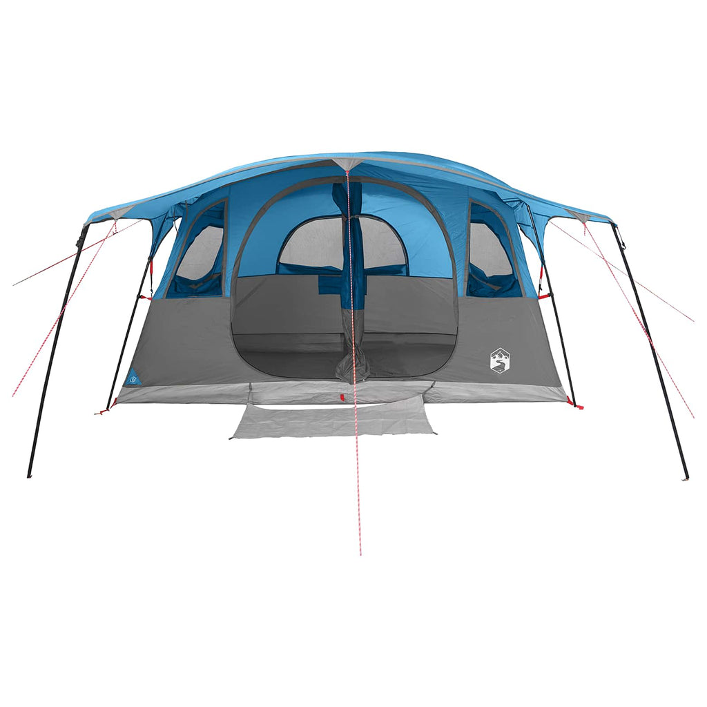 Tunnelzelt mit Dach Blau 366 x 244 x 198 cm Polyester und Stahl