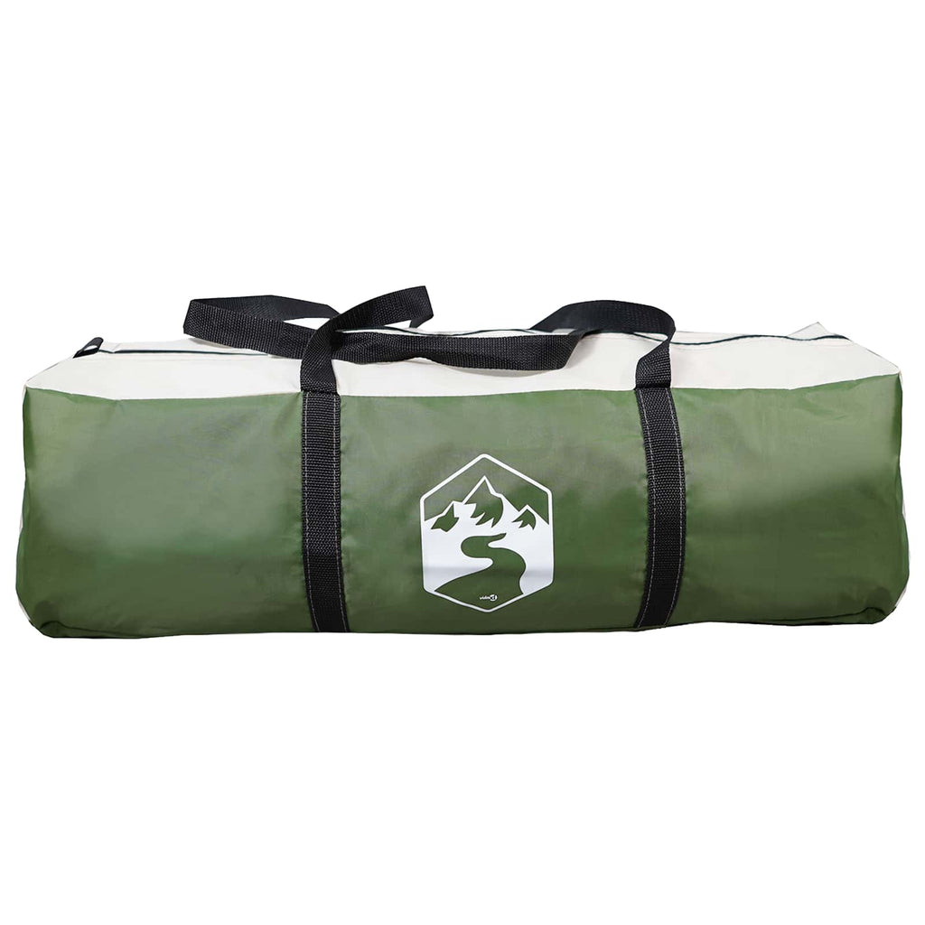 Tunnelzelt mit Dach Grün 427 x 305 x 205 cm Polyester und Stahl