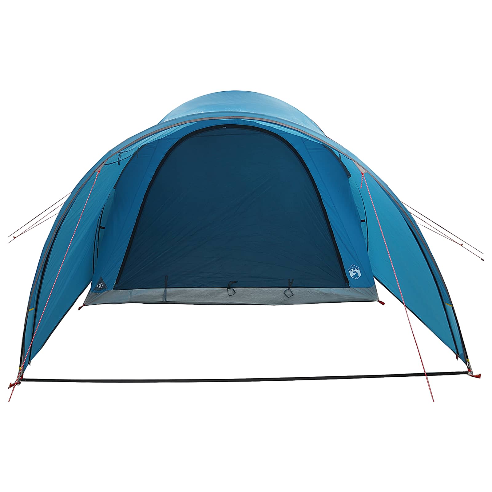 Tunnelzelt mit Dach Blau 370 x 275 x 210 cm Polyester und Stahl