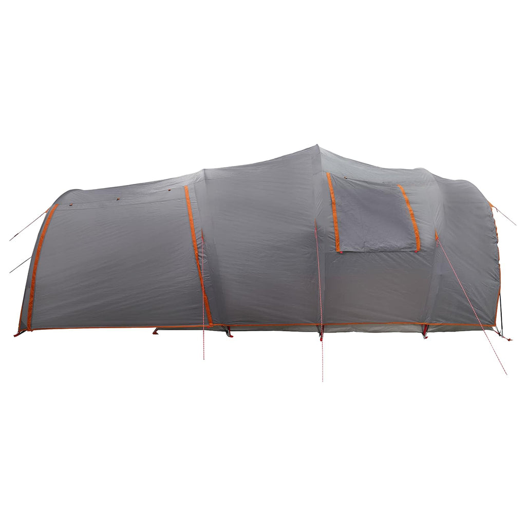Tunnelzelt mit Dach Grau und Orange 370 x 275 x 210 cm