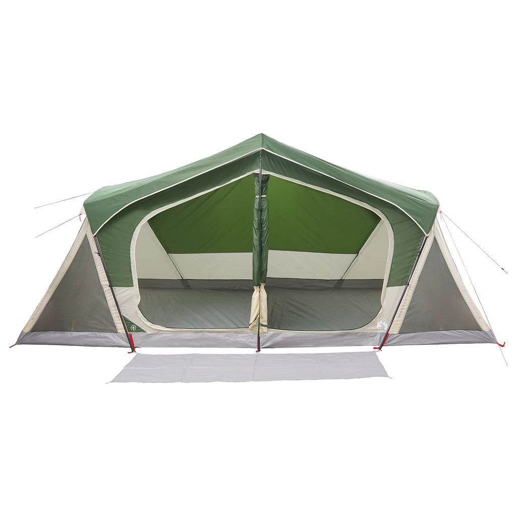 Hütten-Zelt Grün 480 x 273 x 205 cm Polyester und Stahl