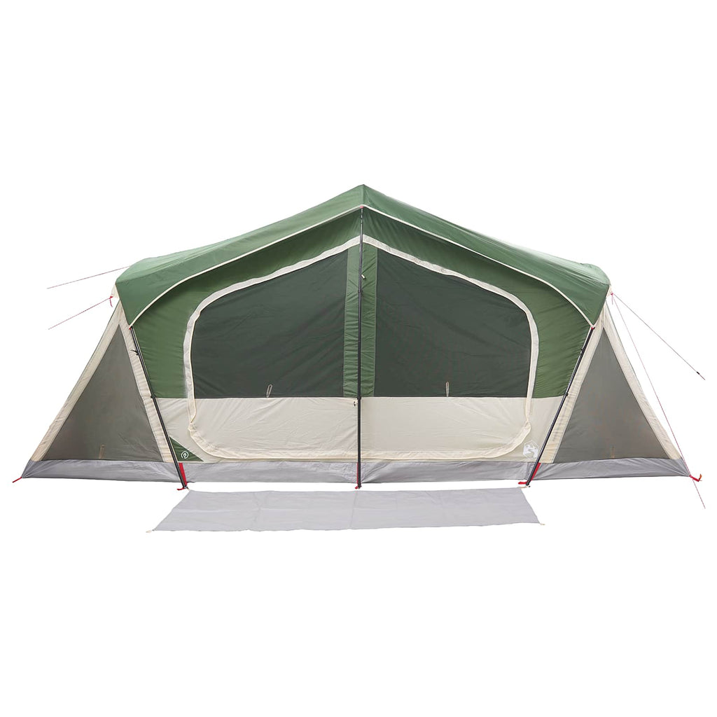 Hütten-Zelt Grün 480 x 273 x 205 cm Polyester und Stahl