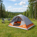 Sofort Zelt mit Dach Grau und Orange 305 x 215 x 140 cm
