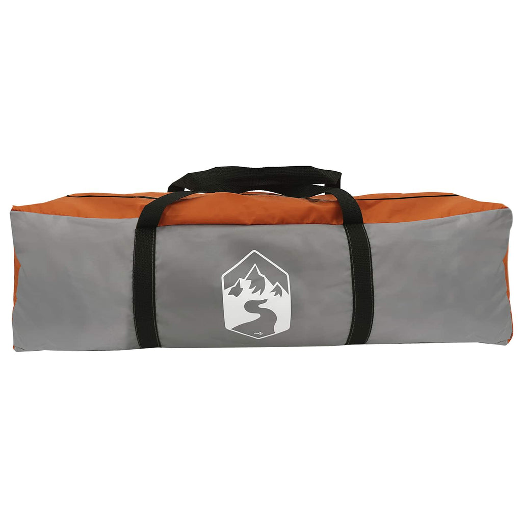 Sofort Zelt mit Dach Grau und Orange 305 x 275 x 190 cm