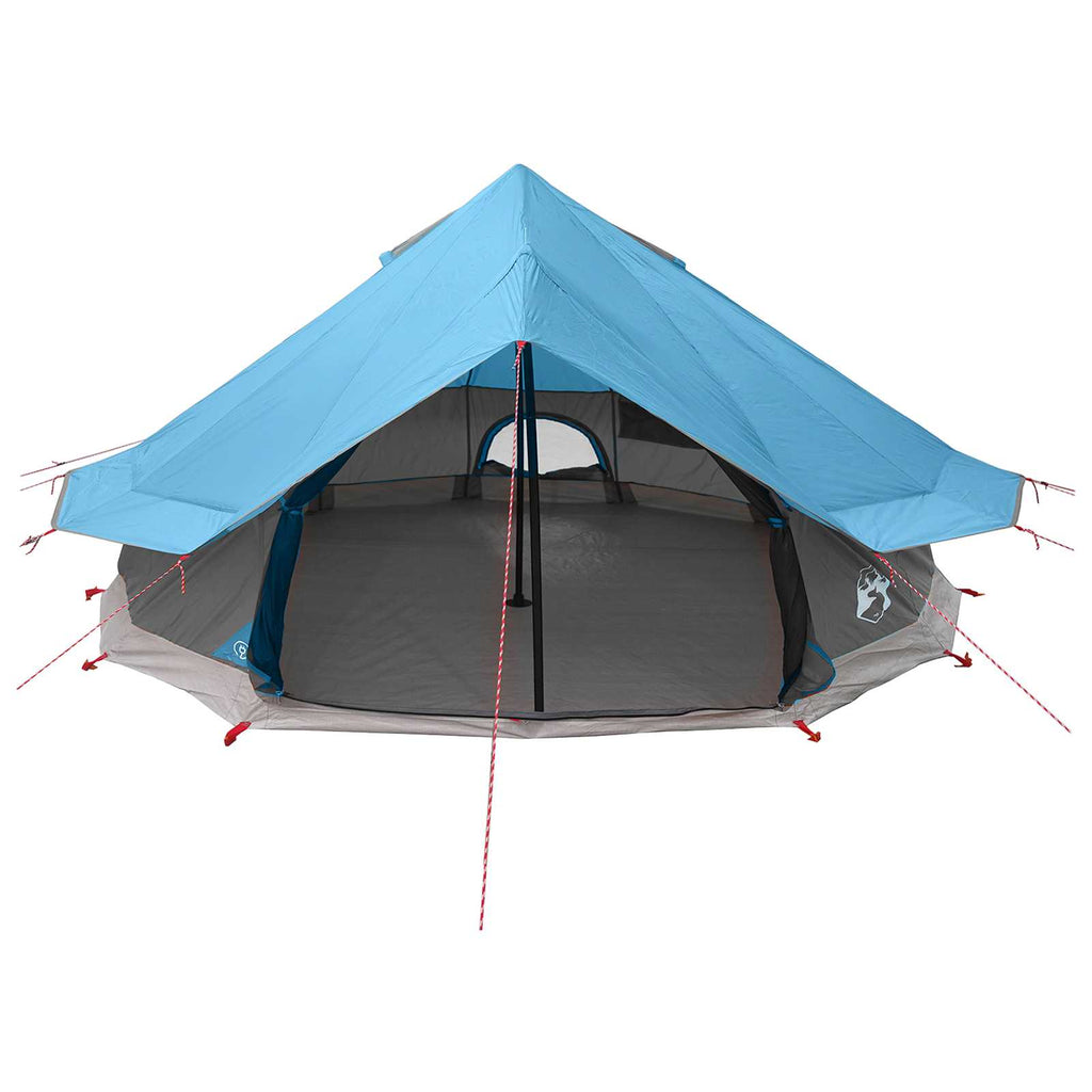 Tipi Zelt mit Dach Blau 700 x 700 x 395 cm Polyester und Stahl