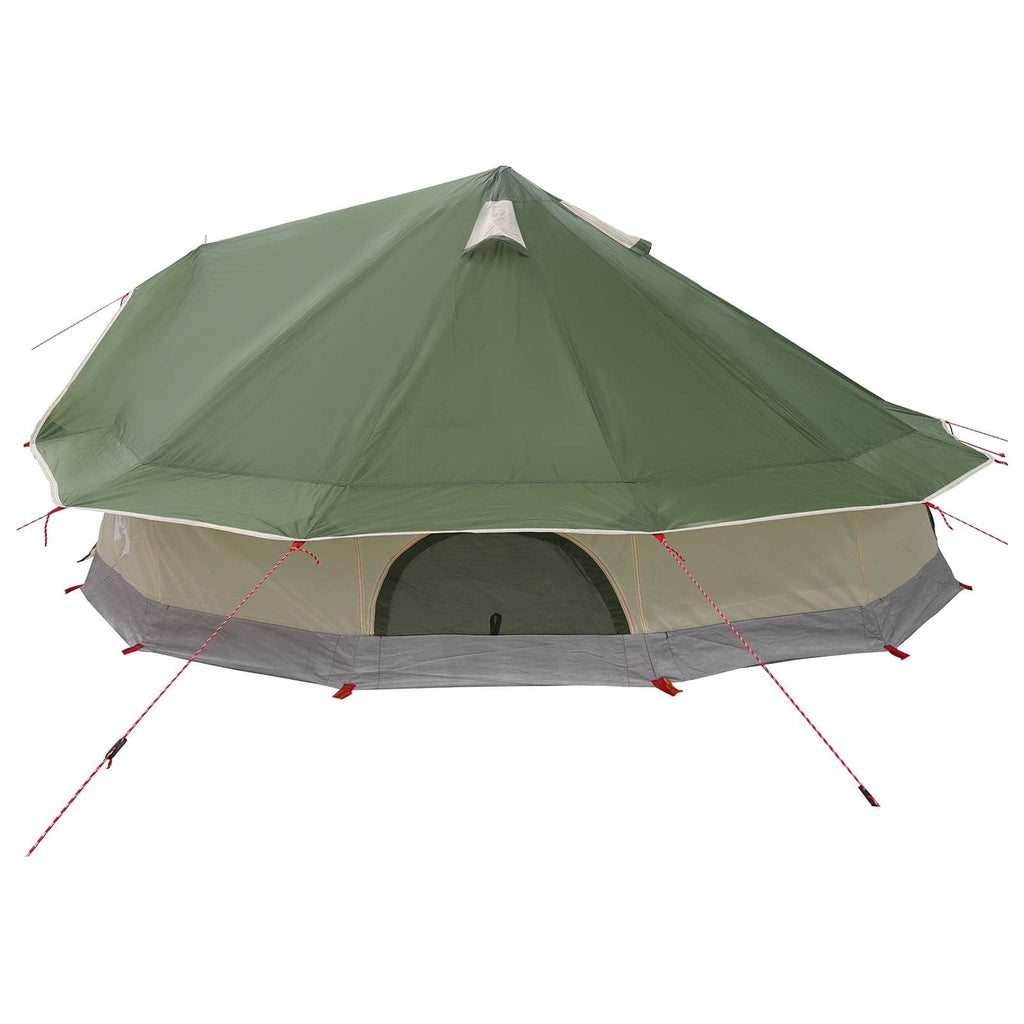 Tipi Zelt mit Dach Grün 800 x 800 x 430 cm Polyester und Stahl