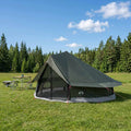 Tipi Zelt Olivegrün 800 x 800 x 430 cm Polyester und Stahl