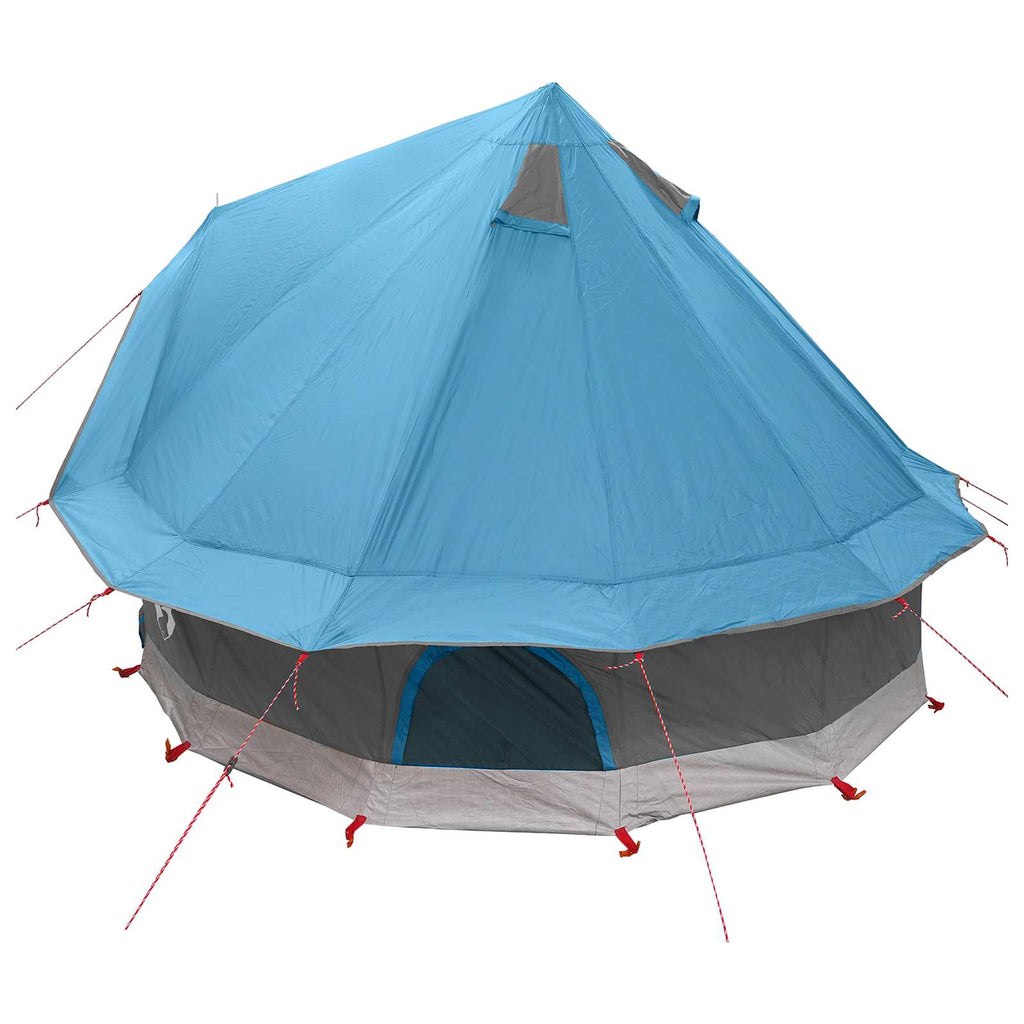 Tipi Zelt mit Dach Blau 250 x 250 cm Polyester und Stahl