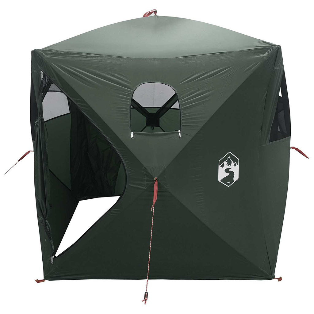 Huntingzelt Olivegrün 143 x 143 x 165 cm Polyester und Stahl