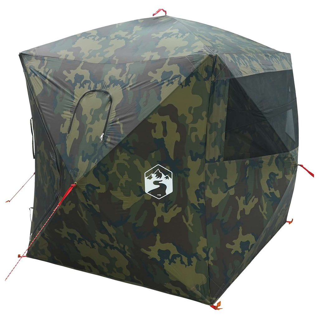 Huntingzelt Tarnung 143 x 143 x 165 cm Polyester und Stahl