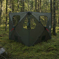 Huntingzelt Olivegrün 145 x 145 x 150 cm Polyester und Stahl