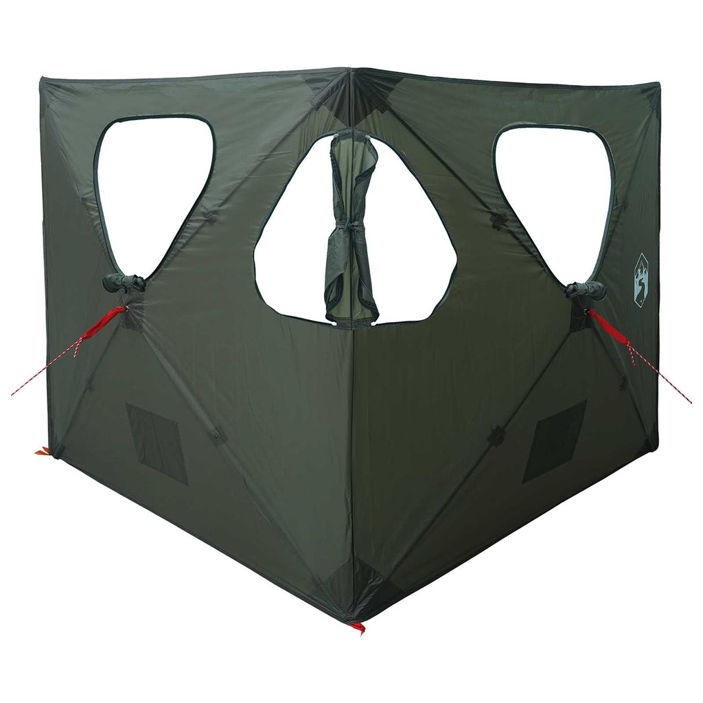 Huntingzelt Olivegrün 145 x 145 x 150 cm Polyester und Stahl