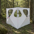 Huntingzelt mit Dach Weiß Blackout 145 x 145 x 150 cm
