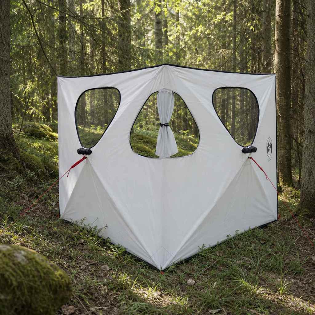 Huntingzelt mit Dach Weiß Blackout 145 x 145 x 150 cm