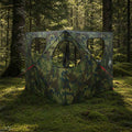 Huntingzelt Tarnung 145 x 145 x 150 cm Polyester und Stahl