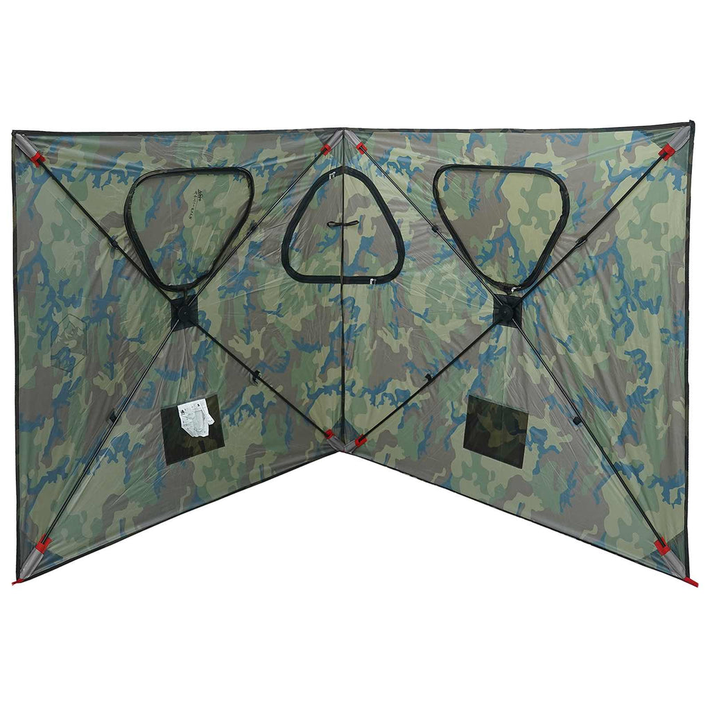 Huntingzelt Tarnung 145 x 145 x 150 cm Polyester und Stahl