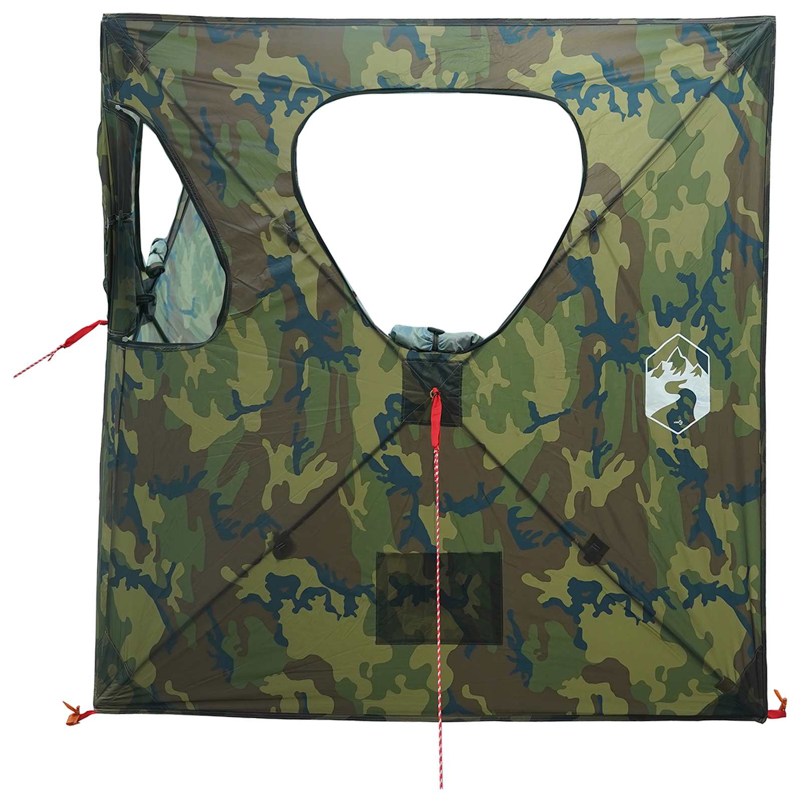 Huntingzelt Tarnung 145 x 145 x 150 cm Polyester und Stahl