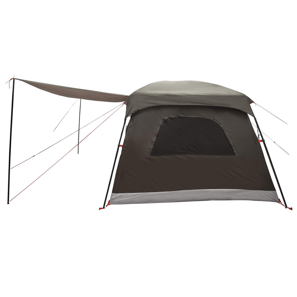 Familienzelt Braun Grau 420 x 305 x 200 cm Polyester und Stahl