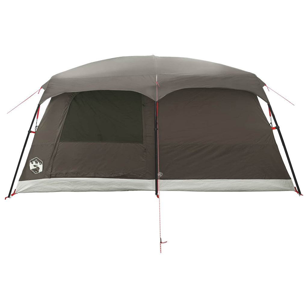 Familienzelt Braun Grau 500 x 400 x 230 cm Polyester und Stahl