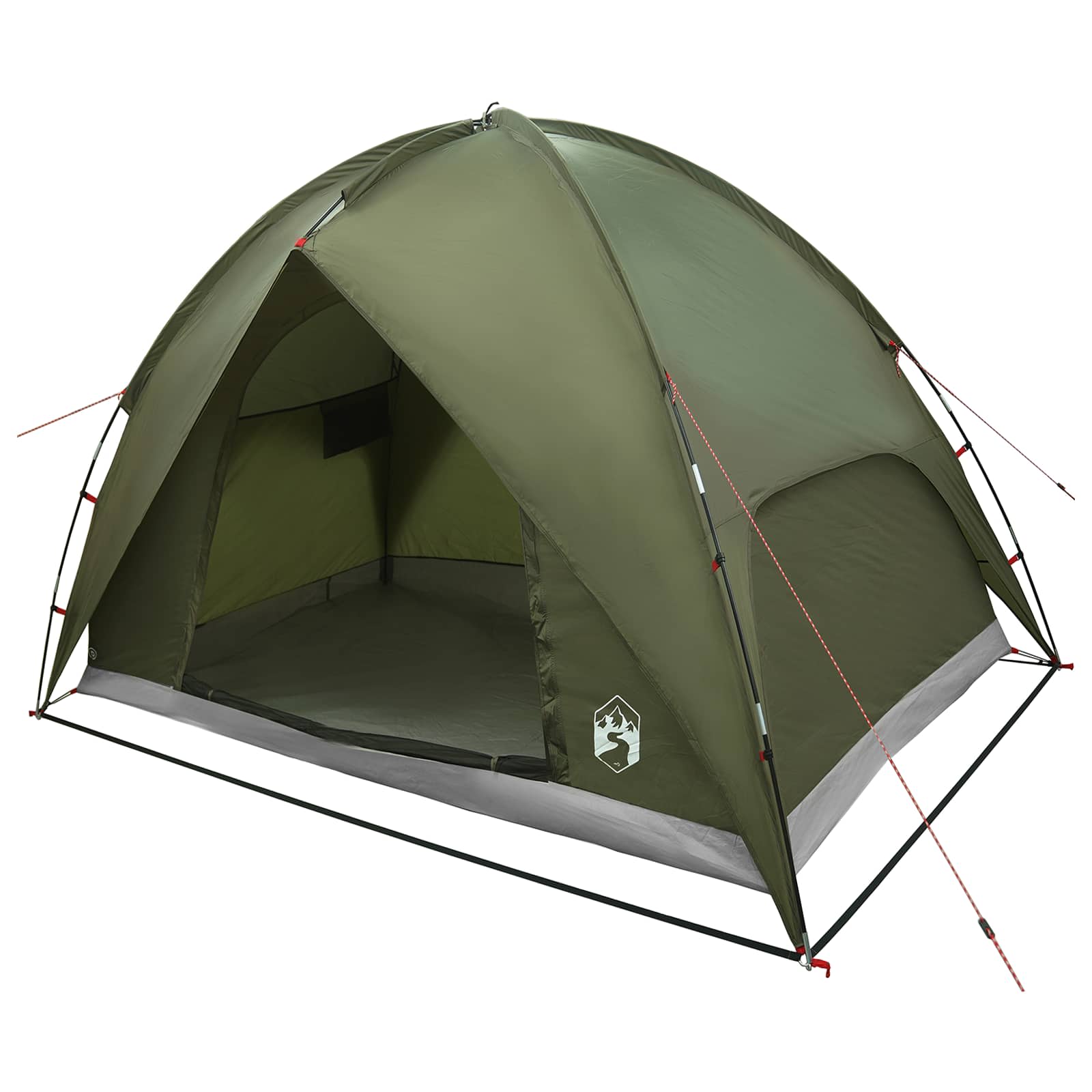 Campingzelt mit Regenhaube wasserdicht Kuppel Olive Grün