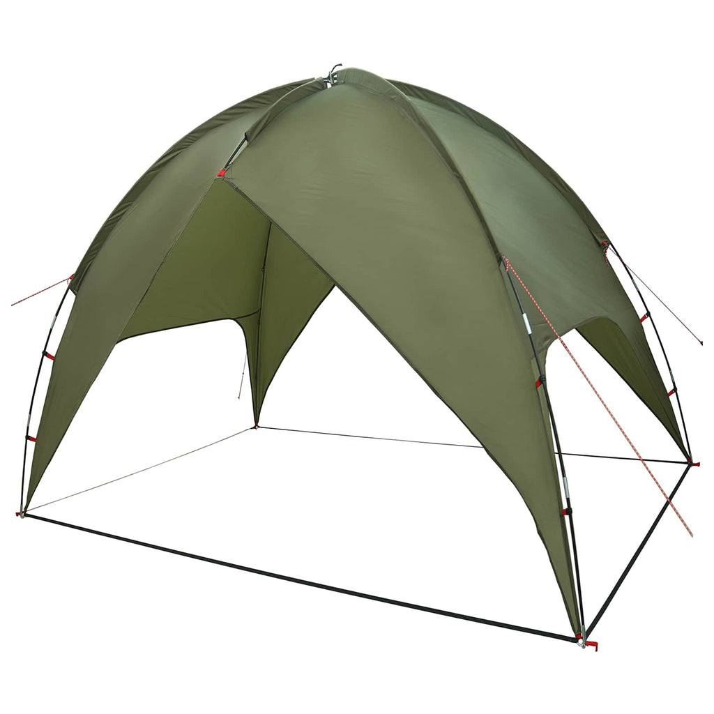 Campingzelt mit Regenhaube wasserdicht Kuppel Olive Grün