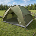 Campingzelt mit Regenhaube wasserdicht Kuppel Olive Grün